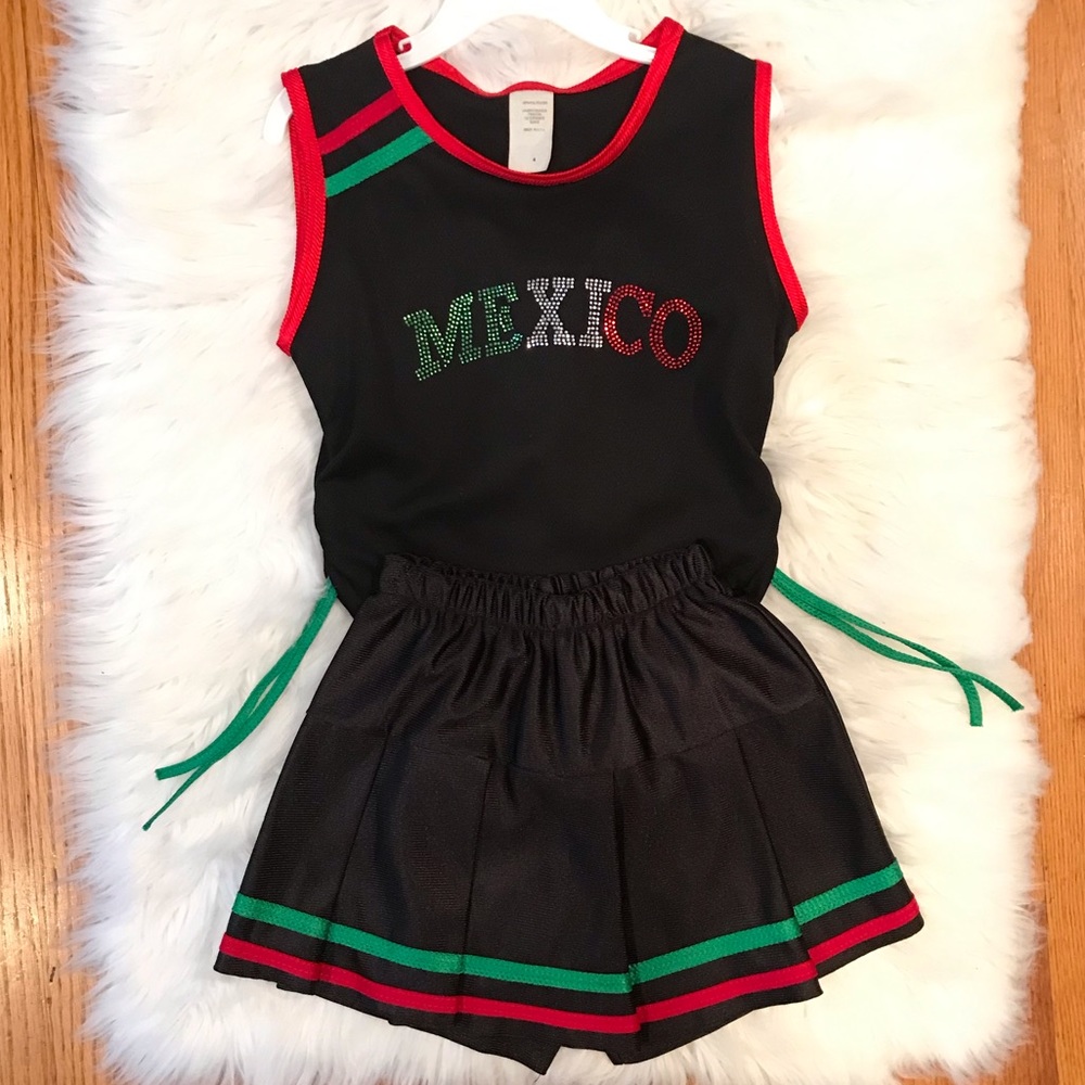 Kids Mexico Tank Top and Skort Set Sz 4 🇲🇽 - Picture 8 of 8